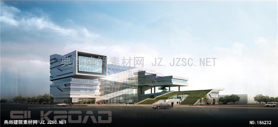 中建国际-天津航空研发中心透视1 拷贝建筑效果图