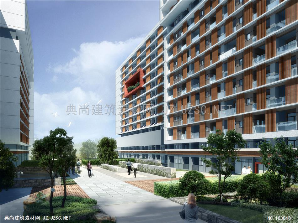 广州开发区科技企业加速器-中庭建筑效果图