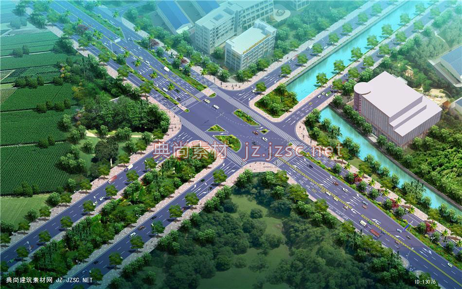 和平北路路口鸟瞰_12-13_路口绿化效果图jpg图片 道路路口效果图jpg