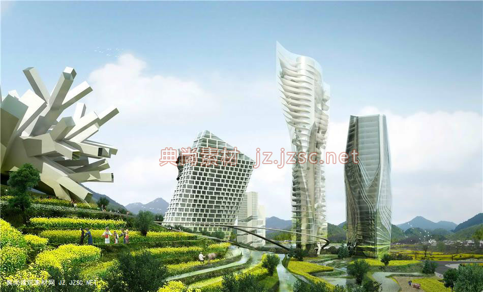 办公建筑效果图(214)