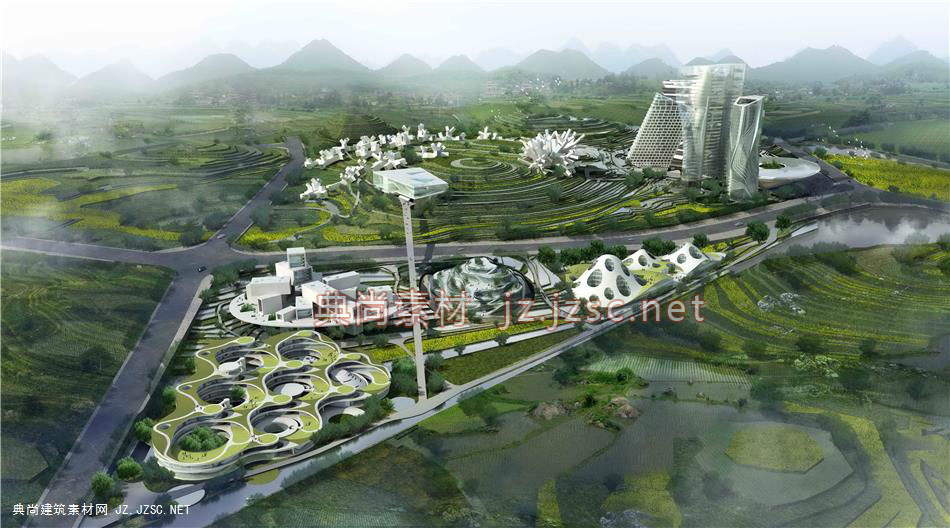 办公建筑效果图(213)