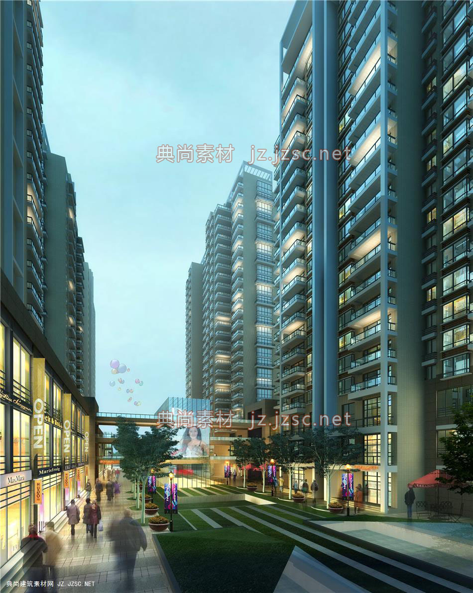 办公建筑效果图129