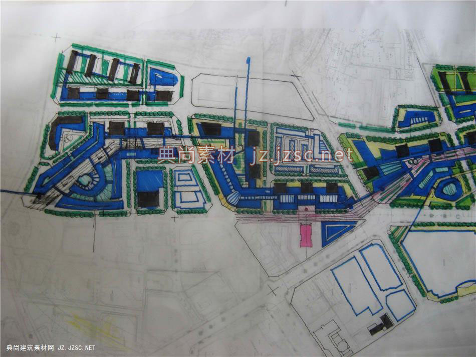 城市规划总平面顶尖总平面草图8328