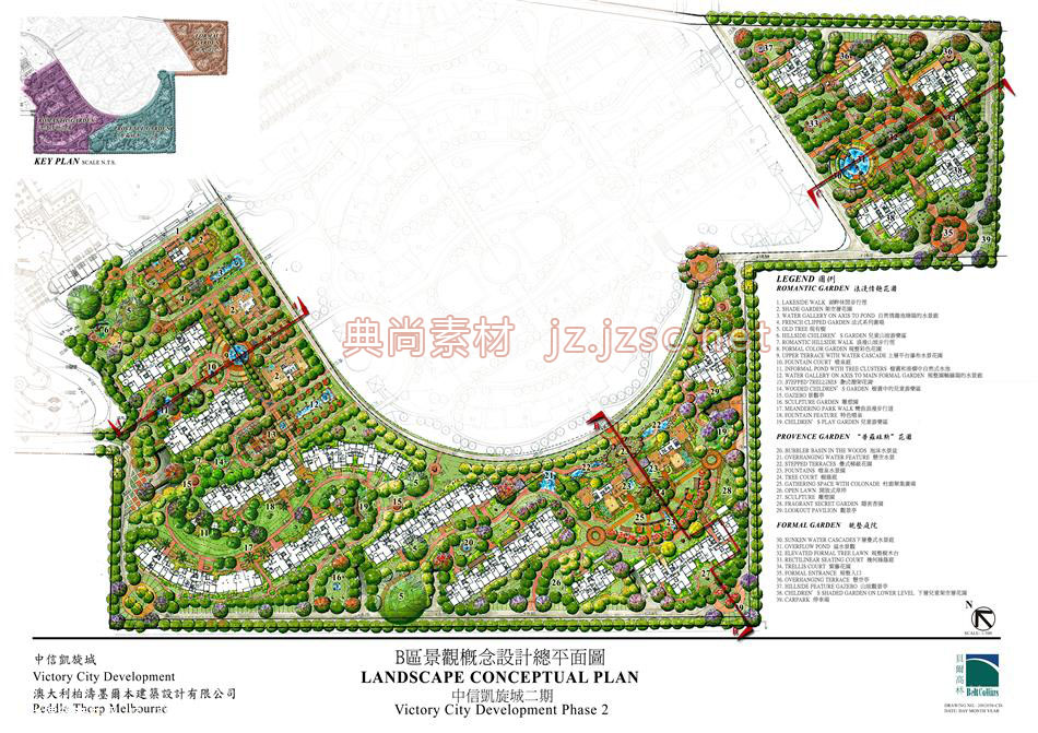 居住区规划总平面图0096