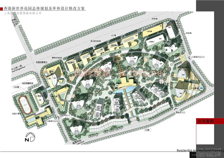 居住区规划总平面图0124