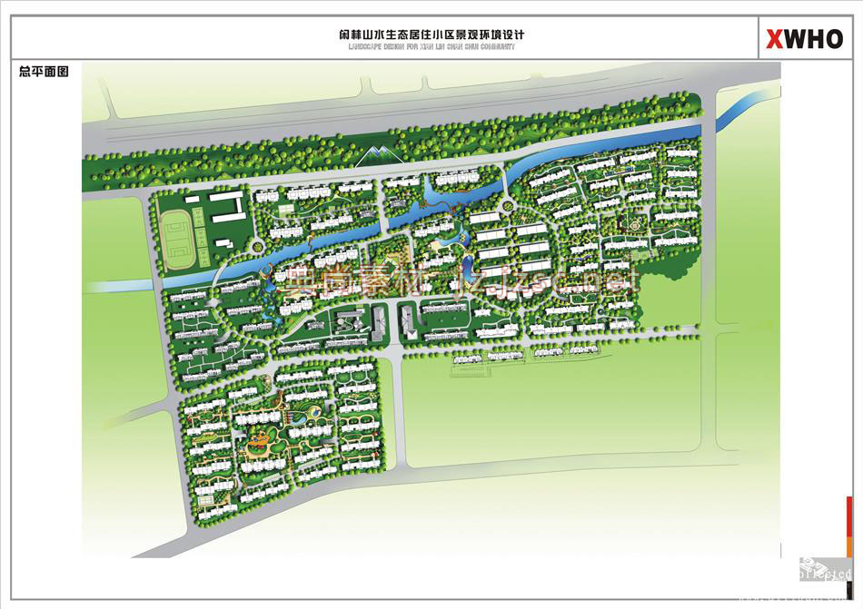 居住区规划总平面图0051