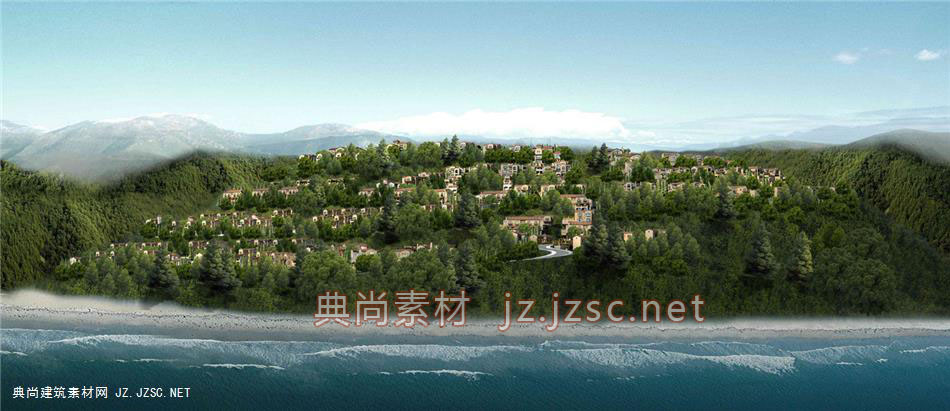 丽江洱海山地别墅04别墅效果图
