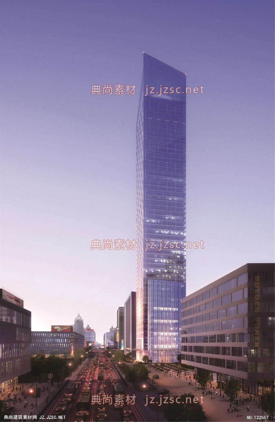 A泰州兴业大厦 超高层办公建筑效果图