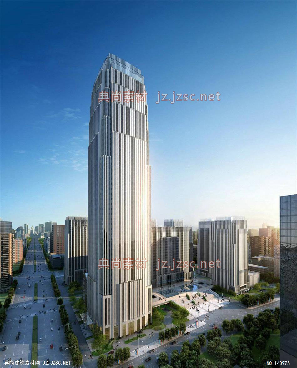 公建东岸史工办公楼12效果图-办公楼效果图办公建筑