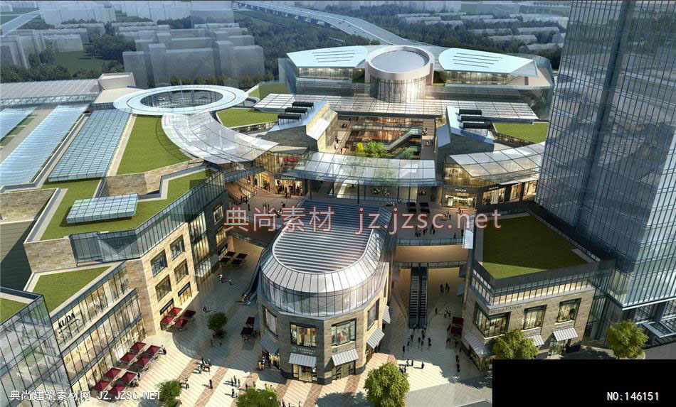 天华-公建事业部-9效果图-办公楼效果图办公建筑