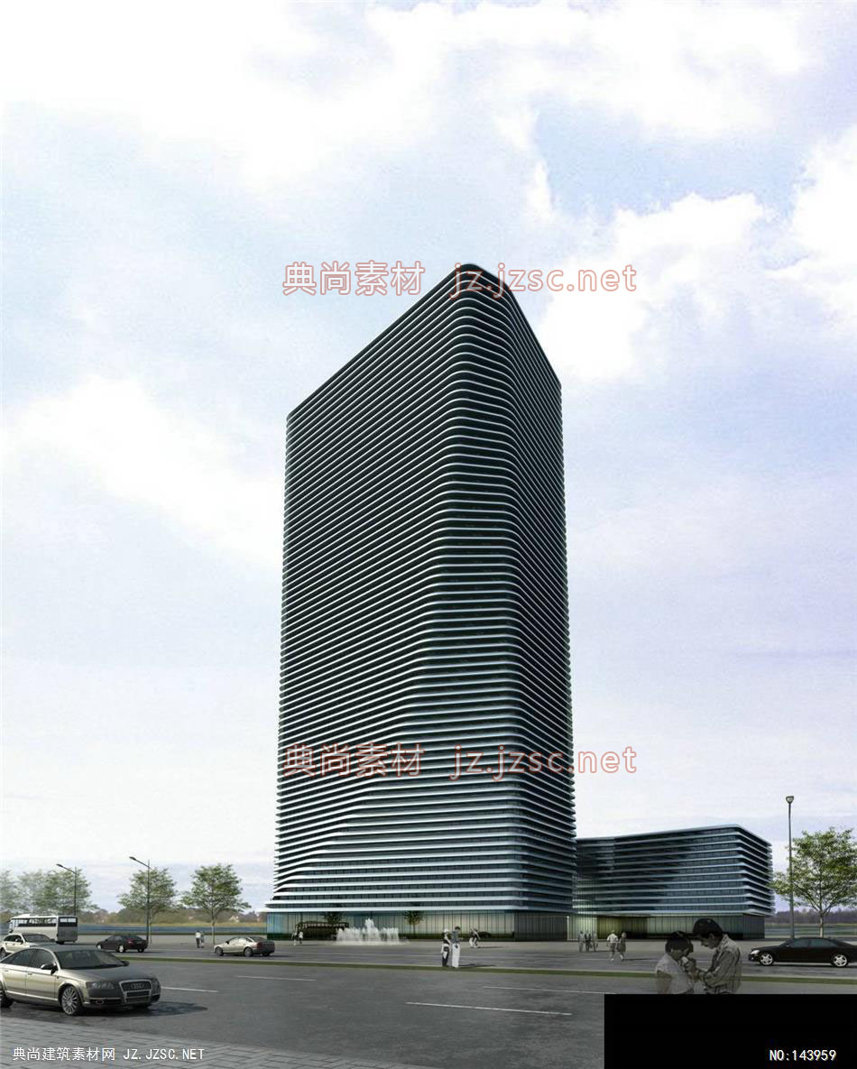 公建东岸史工办公楼5效果图-办公楼效果图办公建筑