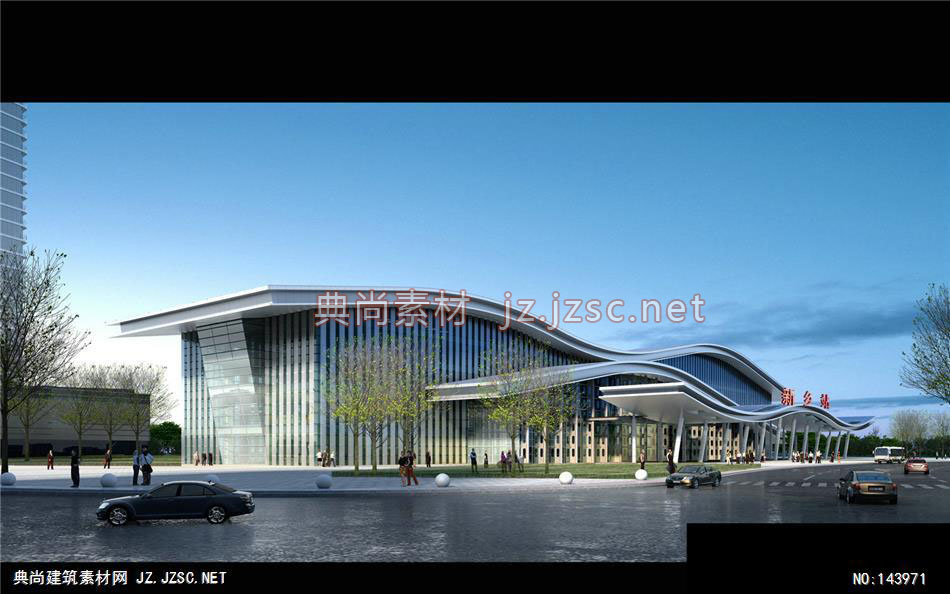 陈工-新乡第五轮-1效果图-办公楼效果图办公建筑