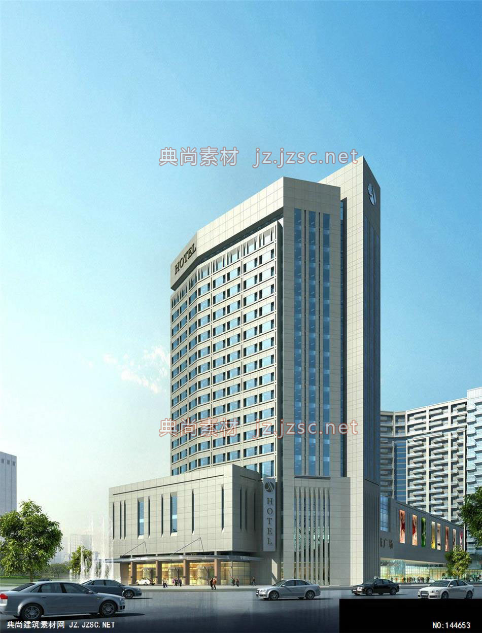 公建一所赖工杭州天辰广场修改24效果图-办公楼效果图办公建筑