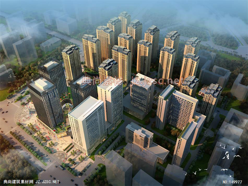 昆明医科01 住宅建筑效果图 住宅效果图
