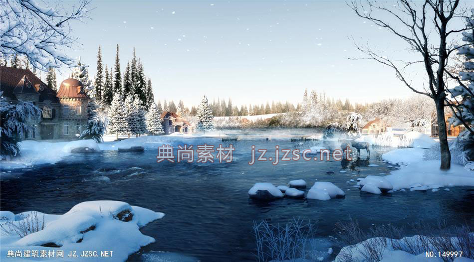 兰州某规划02 住宅建筑效果图 住宅效果图