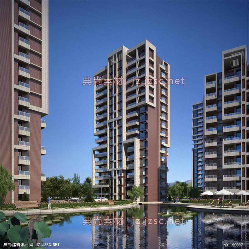 临沂美华01 住宅建筑效果图 住宅效果图
