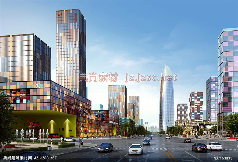 沈阳大东城市规划03-规划效果图设计+文化建筑效果图