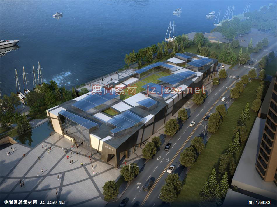 桐庐展览馆01-规划效果图设计+文化建筑效果图