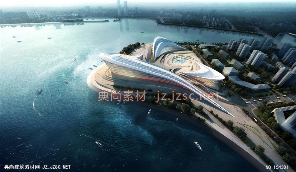 湛江歌剧院-规划效果图设计+文化建筑效果图