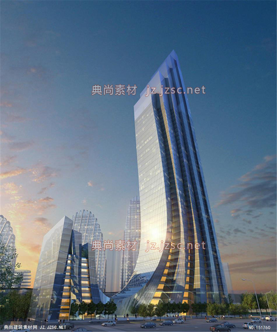 大兴街02 商业建筑效果图 商业效果图