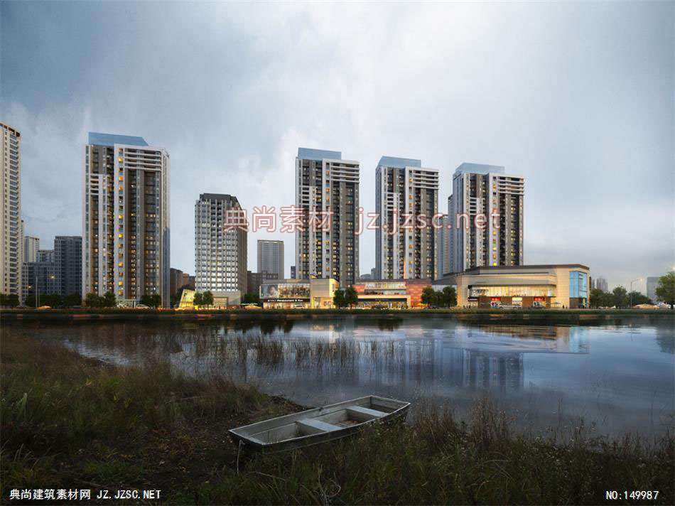 昆山万科项目 住宅建筑效果图 住宅效果图