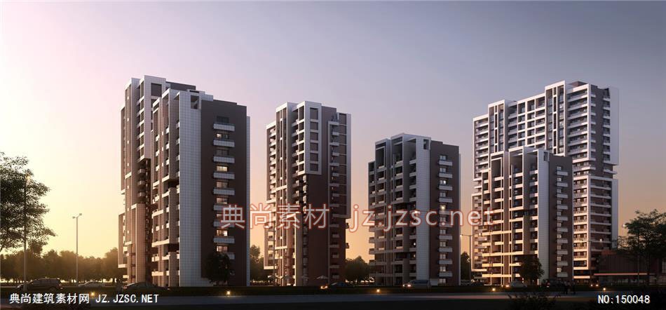 临沂美华03 住宅建筑效果图 住宅效果图