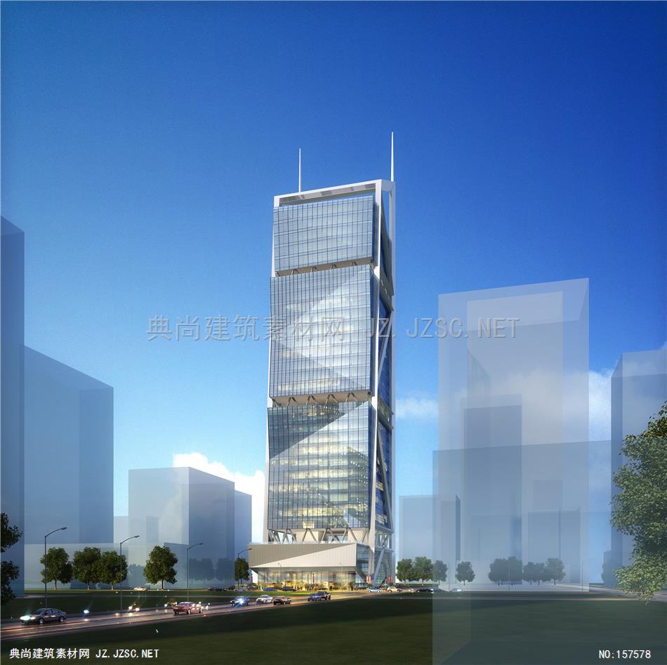 1201-15(公建)江欢成—中建钢构-5-zyx-cl 建筑效果图