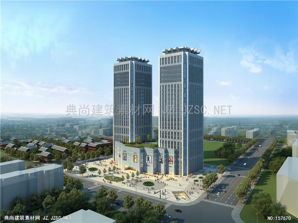 1301-07-公建-悠逸建筑-邯鄲项目第二轮-3-ljl 建筑效果图