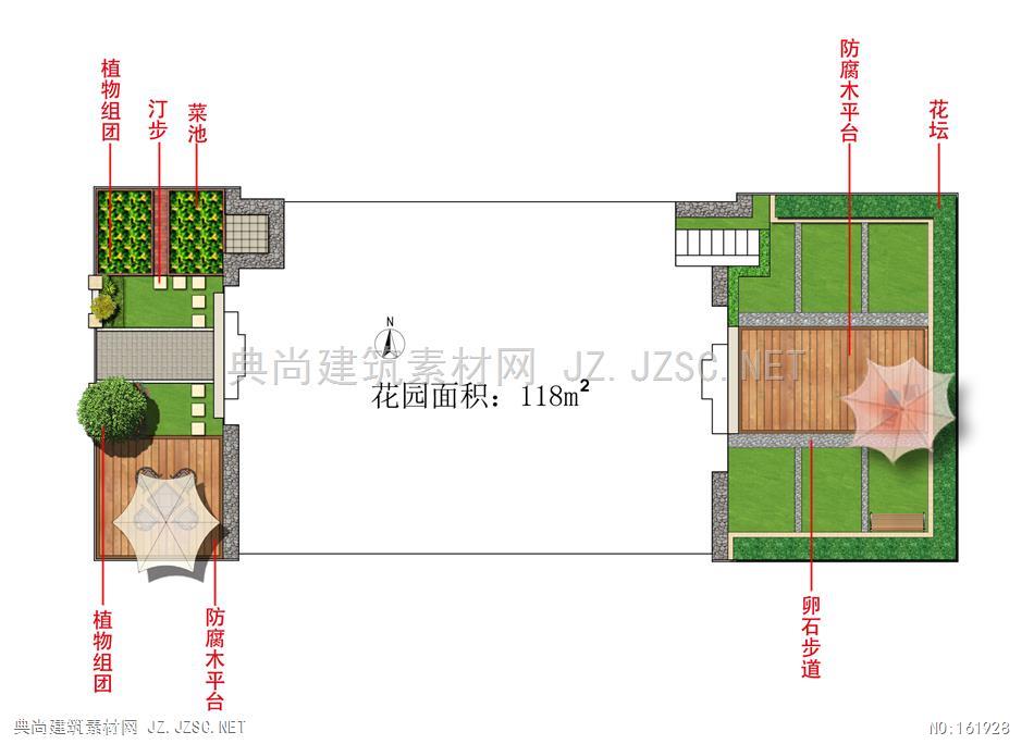 别墅花园彩平面布局（2）