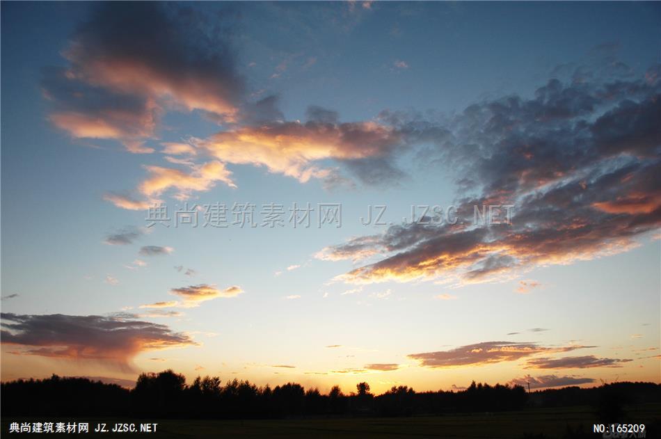 高清夕阳晚霞天空素材A (108) 天空配景精美天空