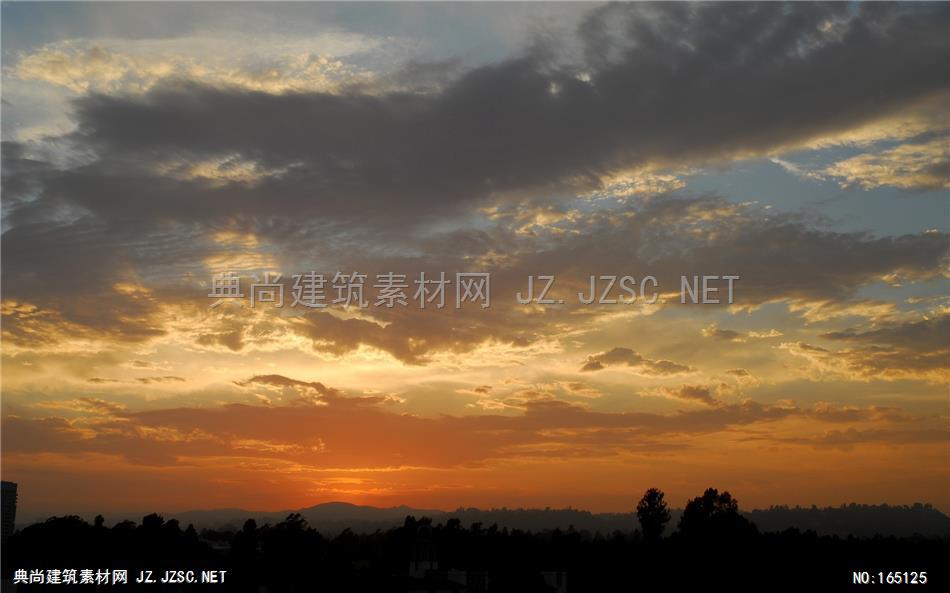 高清夕阳晚霞天空素材A (22) 天空配景精美天空