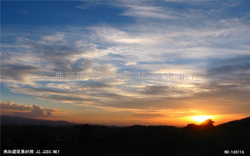 高清夕阳晚霞天空素材A (13) 天空配景精美天空