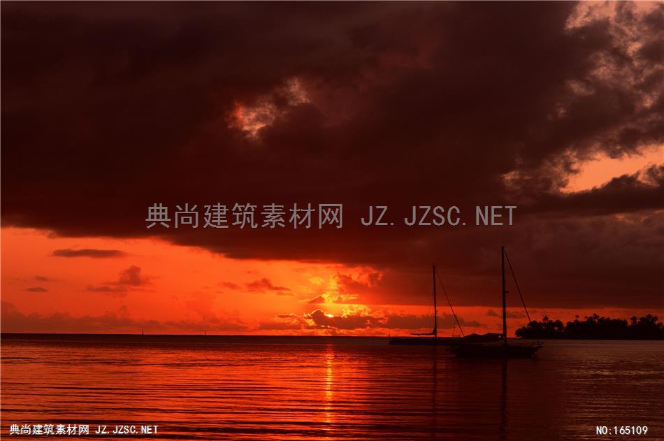 高清夕阳晚霞天空素材A (6) 天空配景精美天空