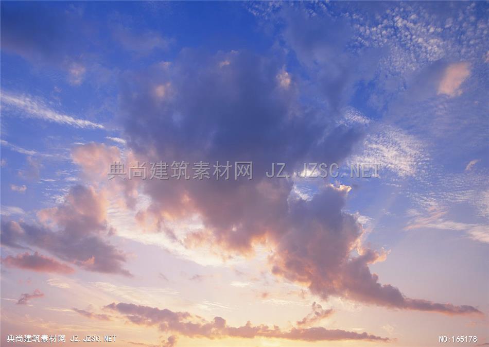 高清夕阳晚霞天空素材A (77) 天空配景精美天空