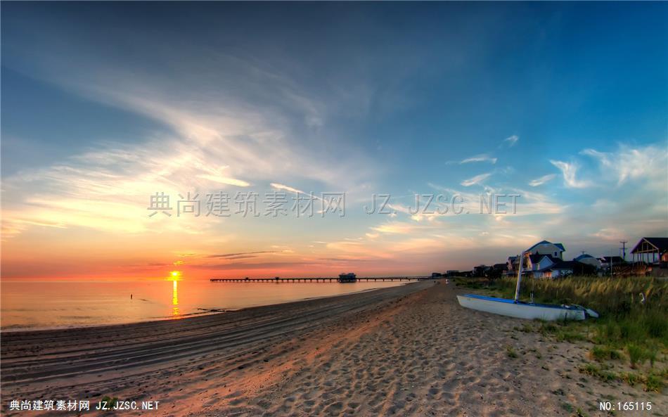 高清夕阳晚霞天空素材A (12) 天空配景精美天空