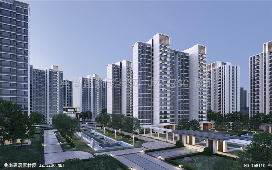 多层住宅效果图jpg图82- 201953-456 居住小区效果图
