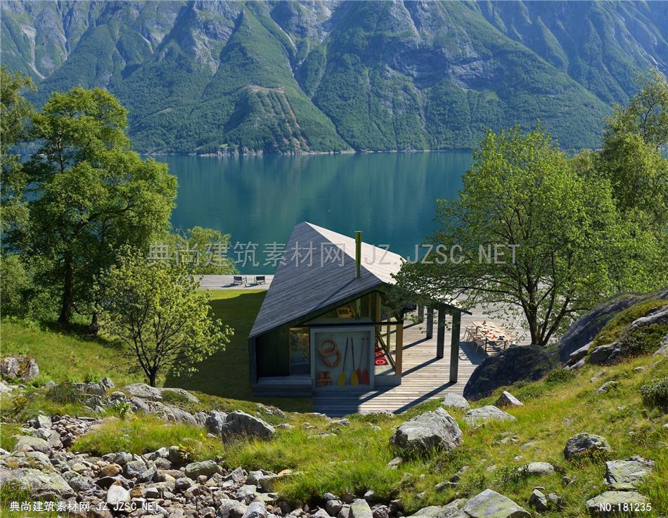 rindalshytter-gapahuk-vedfjorden-www-mir-no建筑效果图