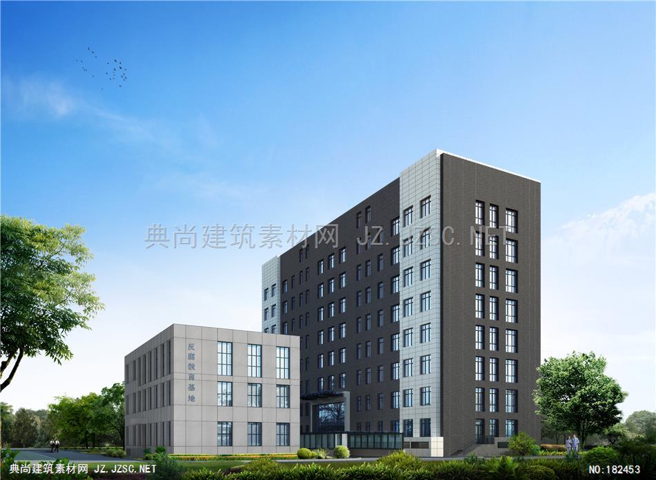 X背面02建筑效果图