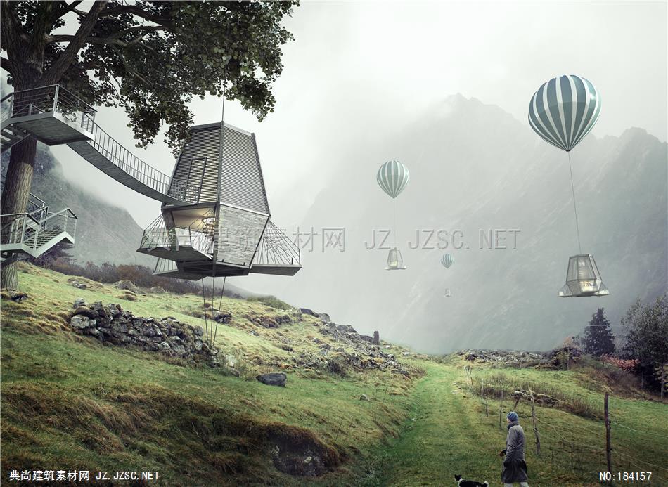 灰墨 (308)建筑效果图