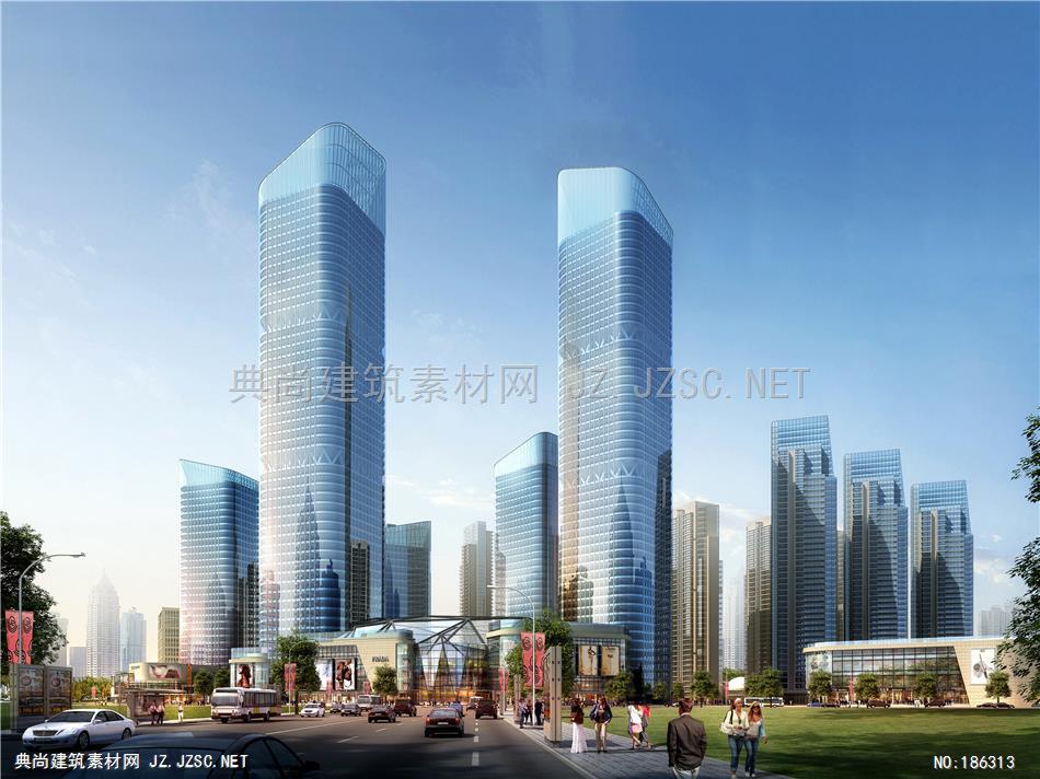 天华-天津金融街c3建筑效果图