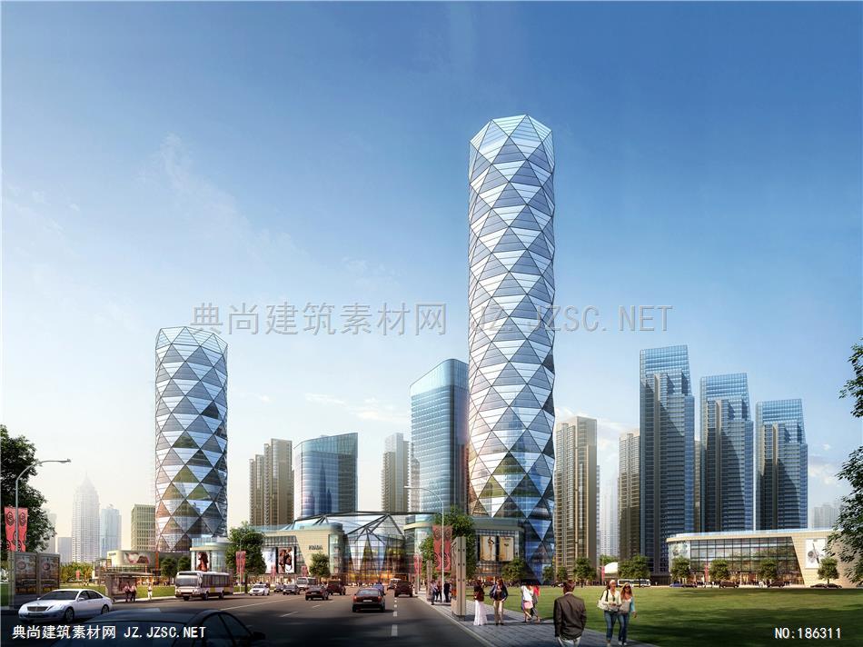 天华-天津金融街c2建筑效果图