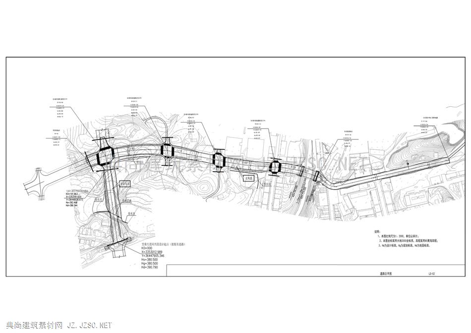 高安镇长兴路道路工程施工图